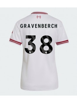 Ženski Nogometna dresi replika Liverpool Ryan Gravenberch #38 Gostujoči 2026-27 Kratek rokav Ženski Nogometna dresi replika Liverpool Ryan Gravenberch #38 Gostujoči 2026-27 Kratek rokav